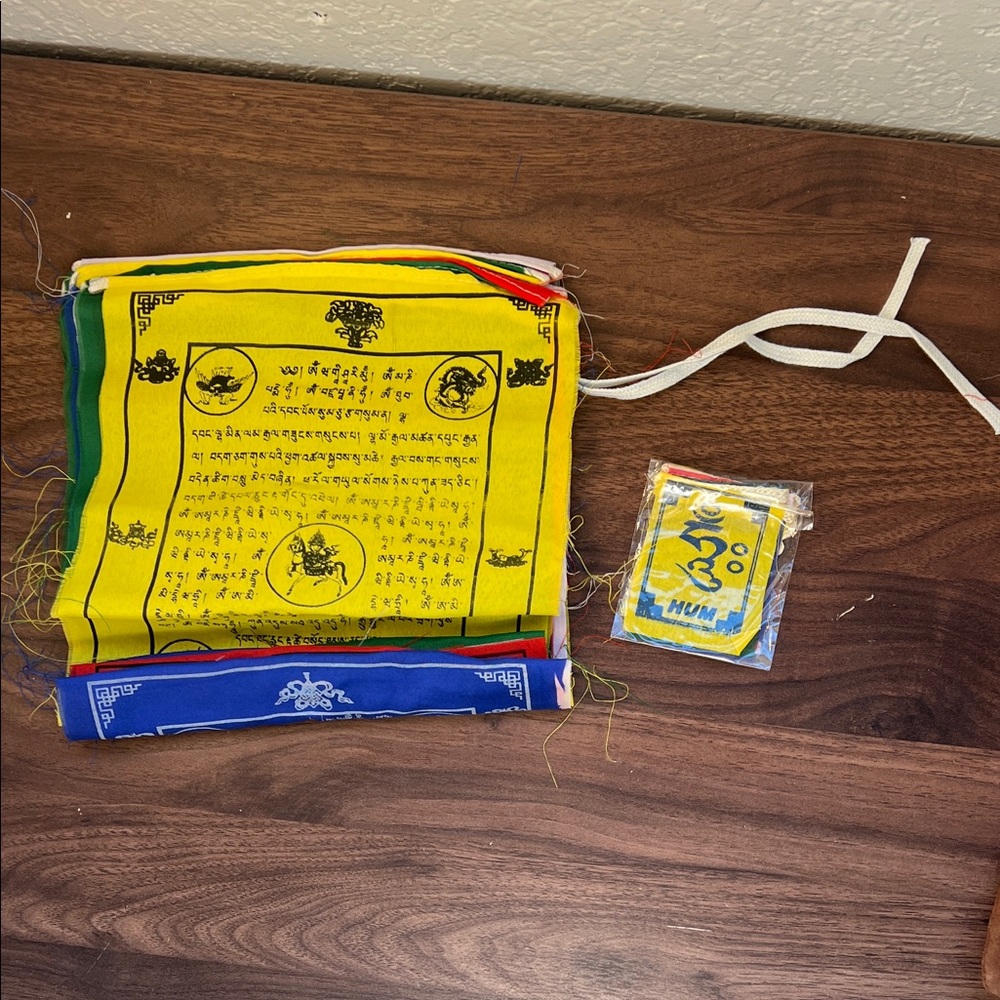 NWOT Colorful Prayer Flags large and small size bundle